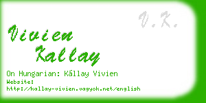 vivien kallay business card